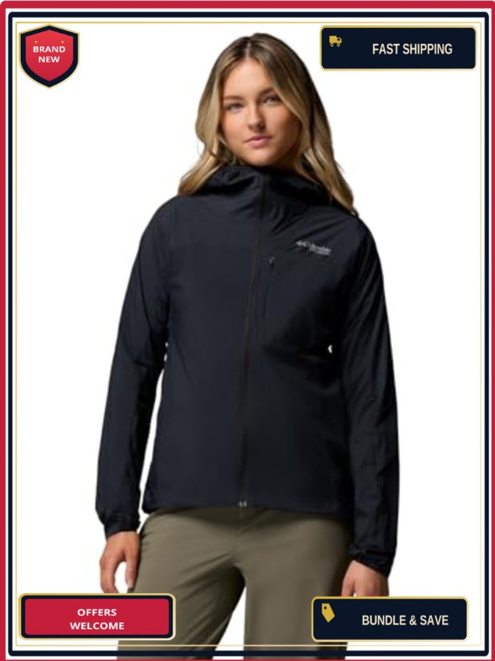 Columbia Khyex Pro Wind Jacket Women's Water Repellent Ultralight Nylon Hooded
